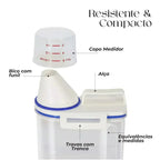 Dispenser Organizador de Lavanderia 2,5L com Copo Medidor | Pote Hermético