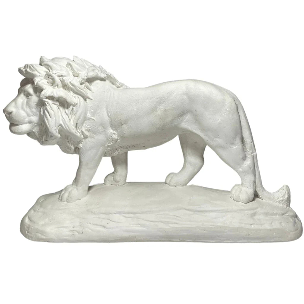 Escultura Leão Dourado Luxo