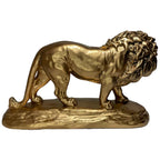Escultura Leão Dourado Luxo