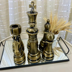 Kit 6 Esculturas Xadrez Luxo