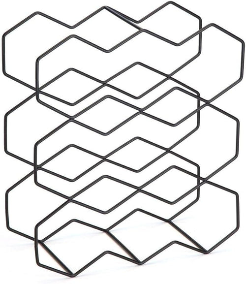 Adega Suporte para 9 Garrafas Preta 38cm