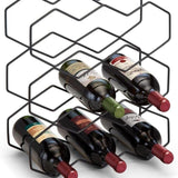 Adega Suporte para 9 Garrafas Preta 38cm