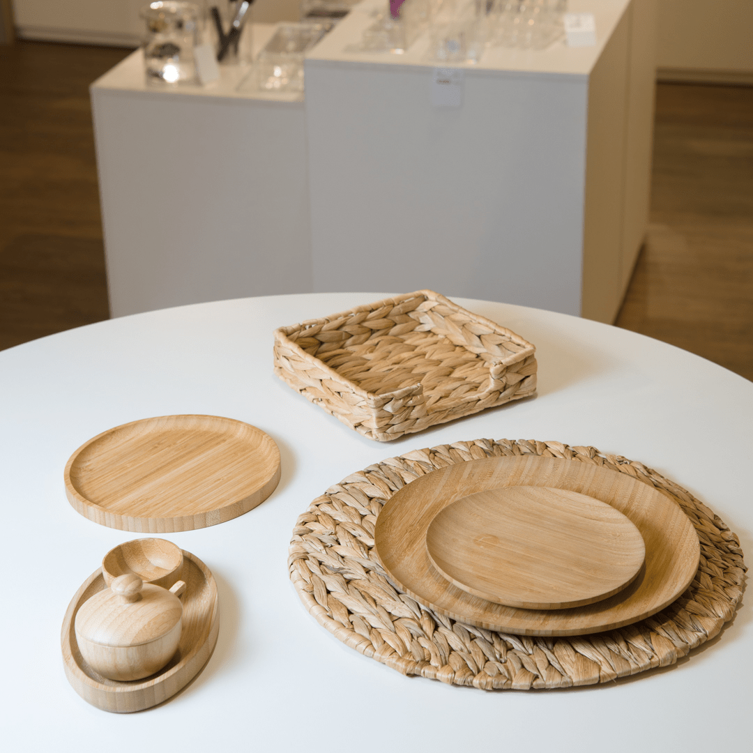 Bandeja de Bambu Round 20 x 20 x 1,5 cm