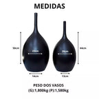 Kit 2 Vasos de Cerâmica Decorativos