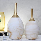 Kit 2 Vasos de Cerâmica Decorativos