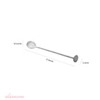 Colher Bailarina de Aço Inox Tress Prateada 26cm