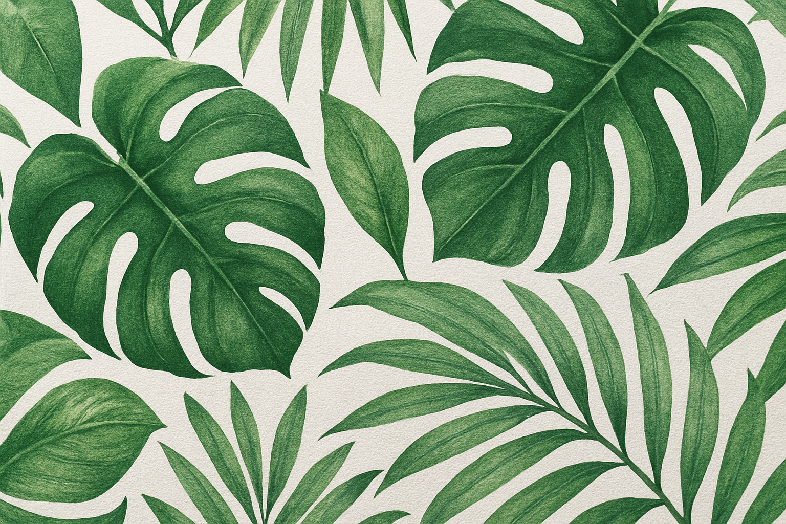 Fronha Avulsa Folhagem Tropical Verde - 50x70cm
