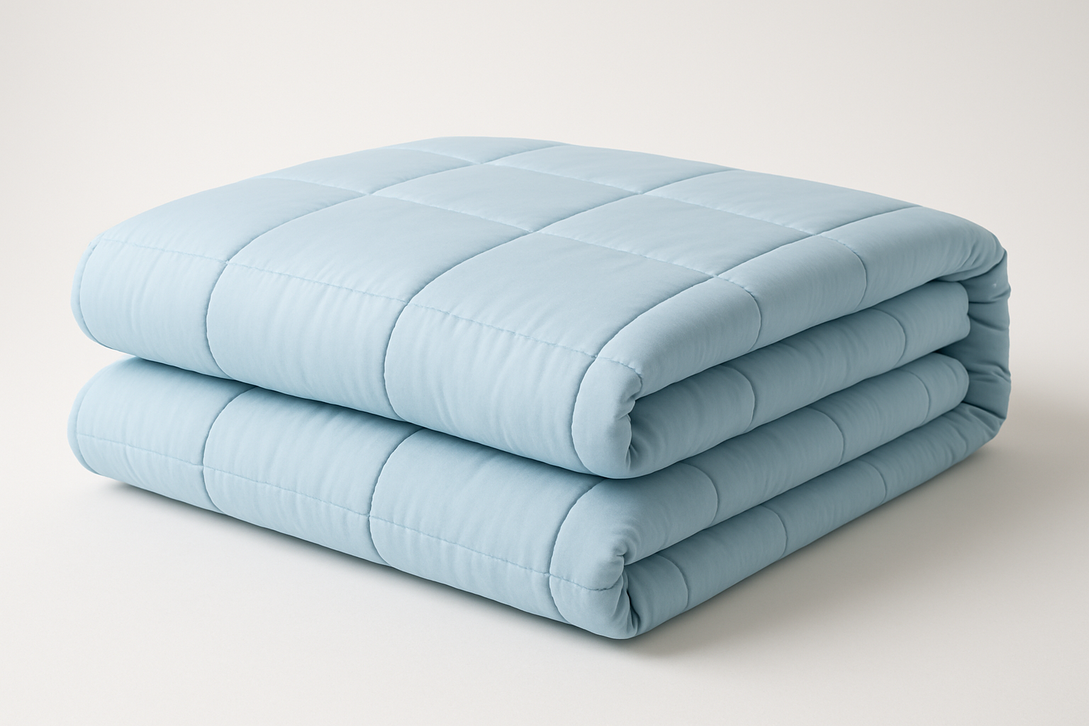 Edredom Solteiro Verão Azul Claro - Fibra Leve