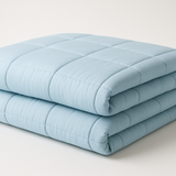 Edredom Solteiro Verão Azul Claro - Fibra Leve