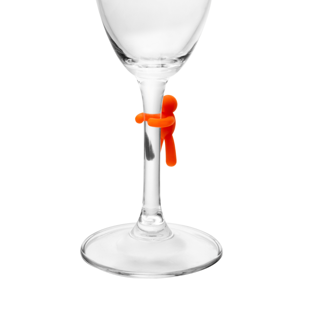 Jogo 6 Marcadores para Taças Bonecos Sortidos Silicone