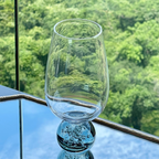 Jogo 6 Taças Base Esfera Fume e Transparente 550ml